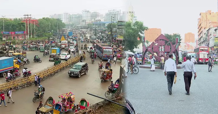 প্রশাসনের উদ্যোগে পাল্টে গেছে রাজধানীর যানজটের চিত্র